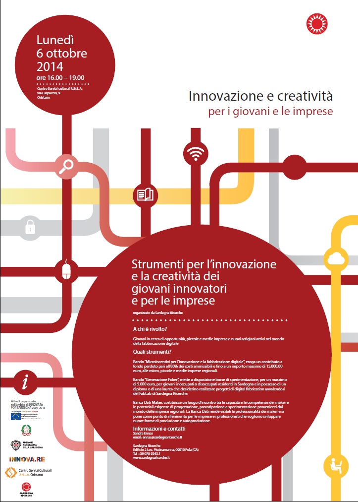 "Strumenti per l'innovazione e la creatività dei giovani innovatori e per le imprese